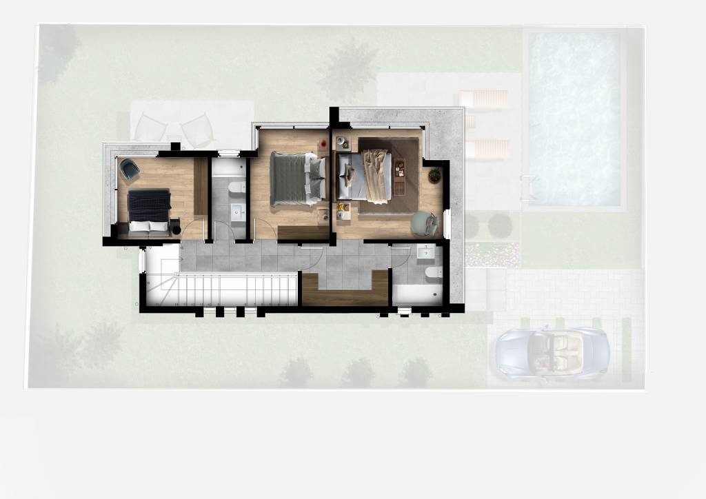 Alsancak Eden Garden — 3+1 plan çizimi