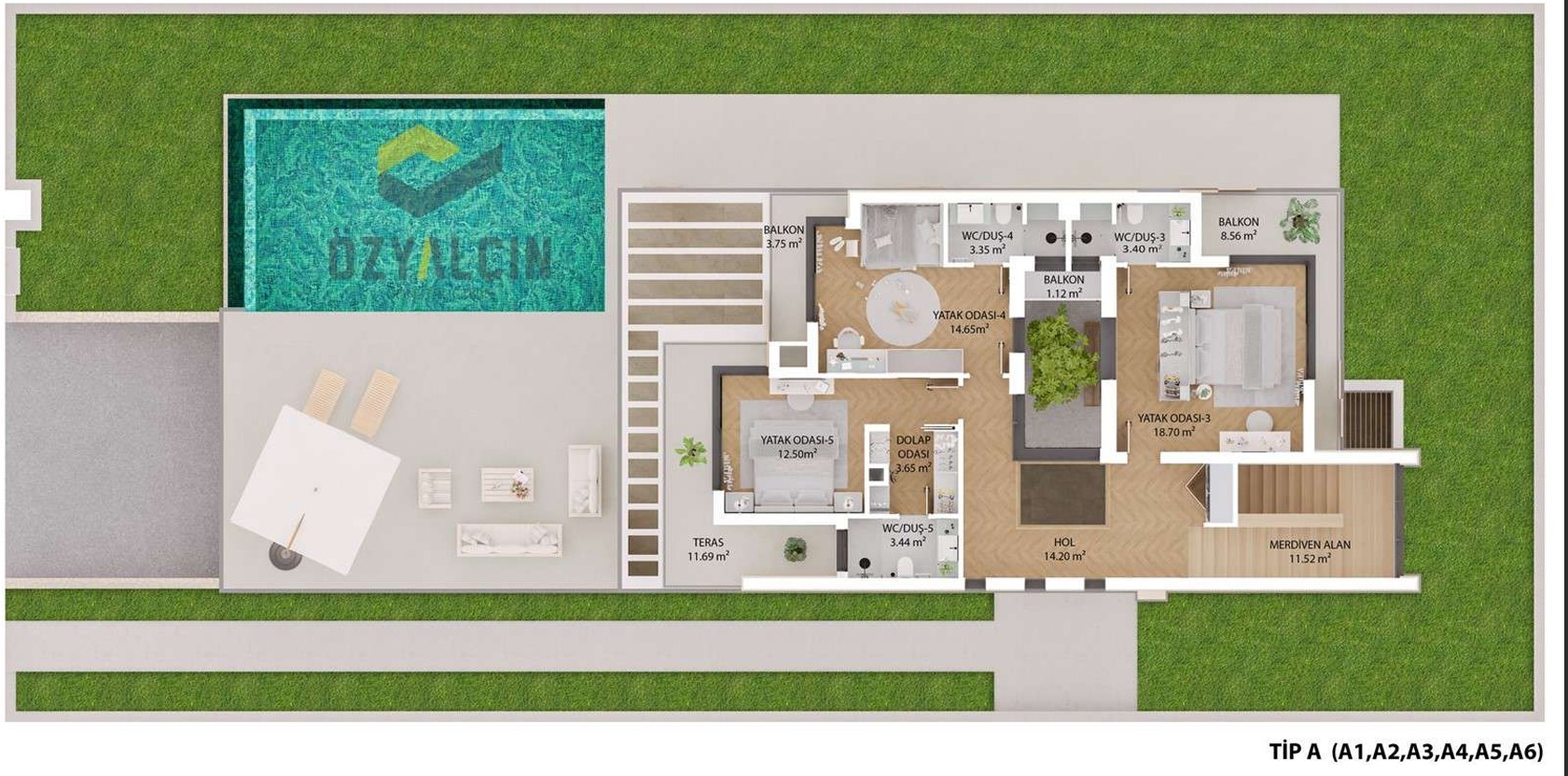Solea — 4+1 plan çizimi