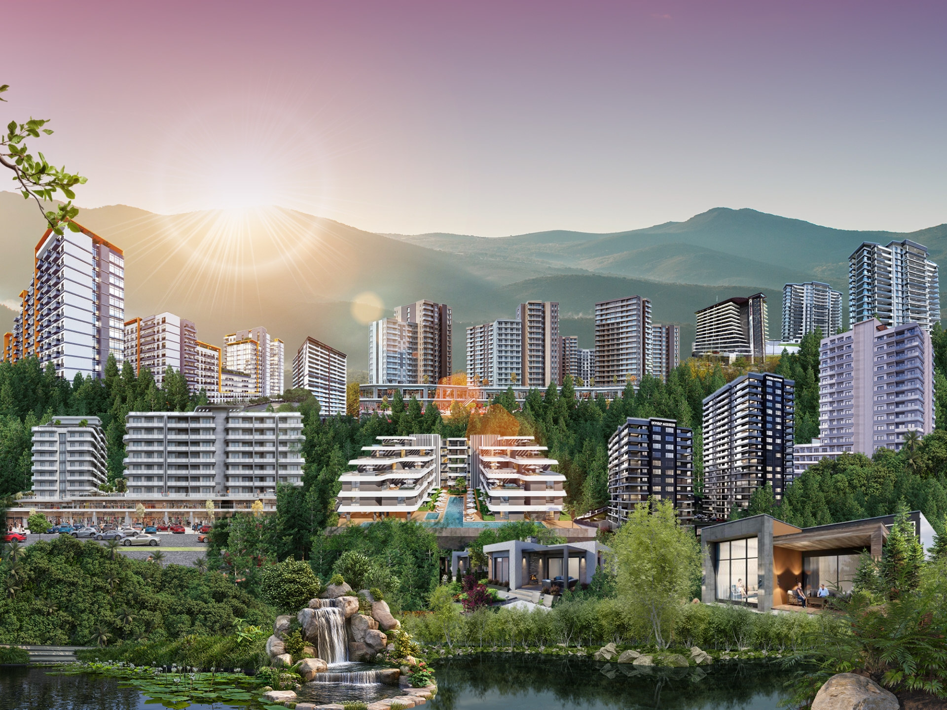 Altıntaş konut projesi: Bordo Premium Antalya — Aksu, Antalya